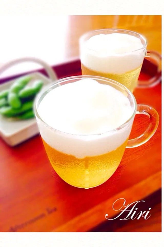 ちょこあや＊*さんの料理 ＊father's day⚯̮ビールゼリー＊|♡あいり♡さん