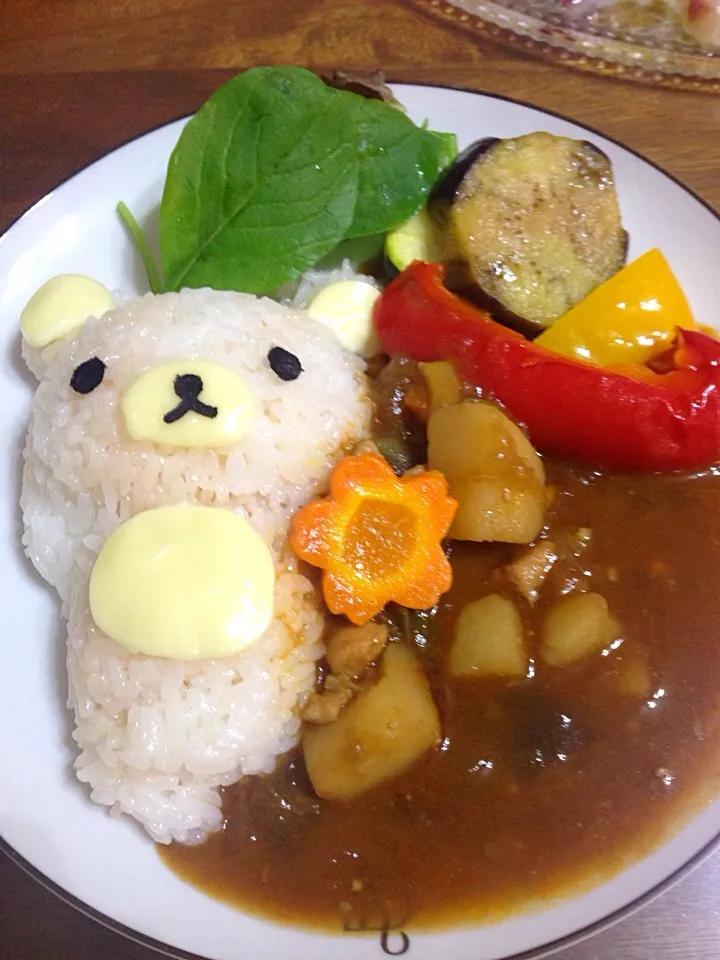 リラックマの夏野菜カレー|ちかこさん