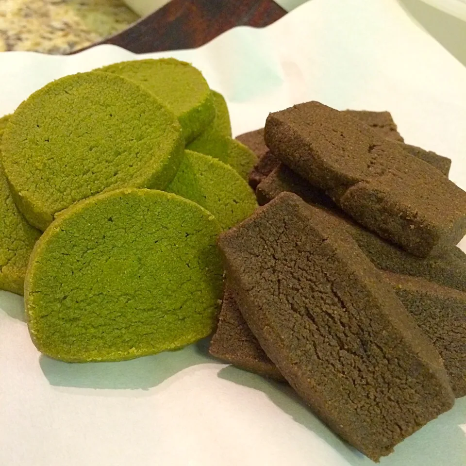 Green tea cookies & Hojicha cookies|Nanaさん