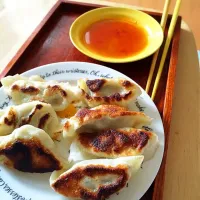 Snapdishの料理写真:水餃子からの焼き餃子|さとちんさん