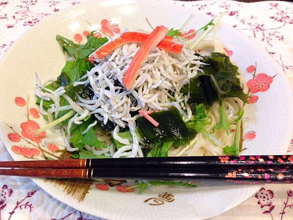 釜茹でシラスの冷やしうどん|富永のり子さん