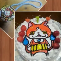 Snapdishの料理写真:ゼリーでキャラケーキ★|YOKOさん