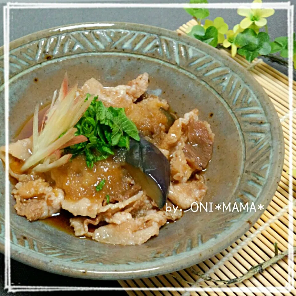 那須と豚肉のみぞれ煮|ONI*MAMA*さん