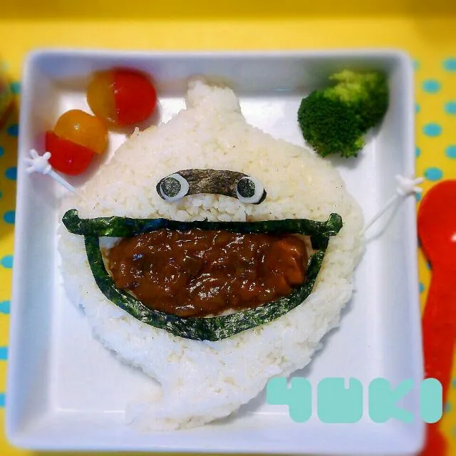 Snapdishの料理写真:妖怪ウォッチ☆ウィスパーデコカレー♪|ゆうきさん