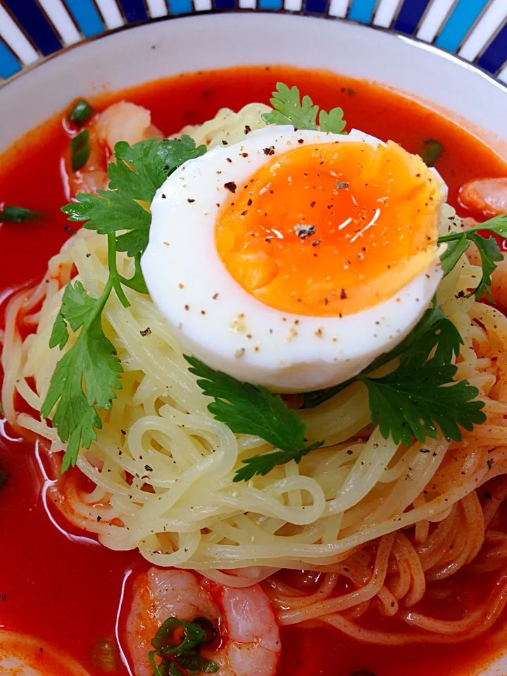 冷たいトマトラーメン♪|ちーちさん