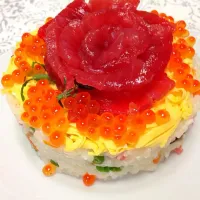 Snapdishの料理写真:チラシ寿司ケーキ|うめさん