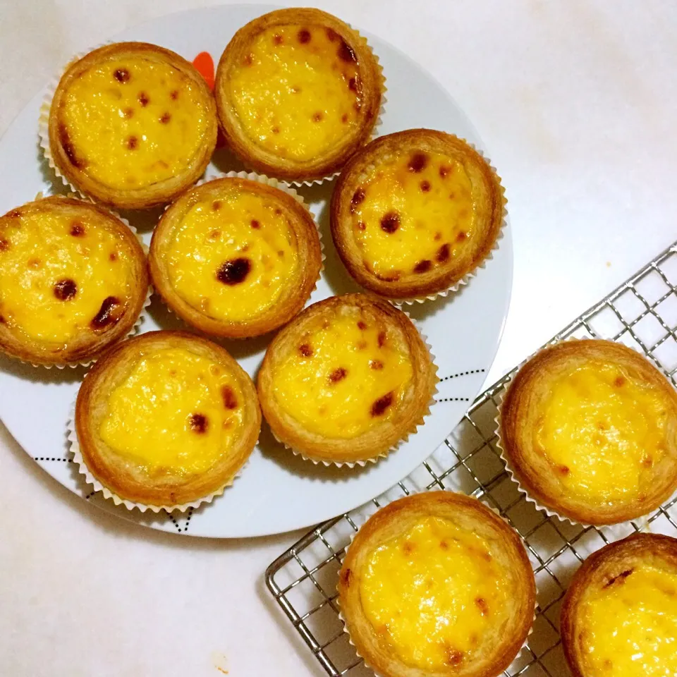 Snapdishの料理写真:Portuguese Egg Tarts|Trish Wongさん