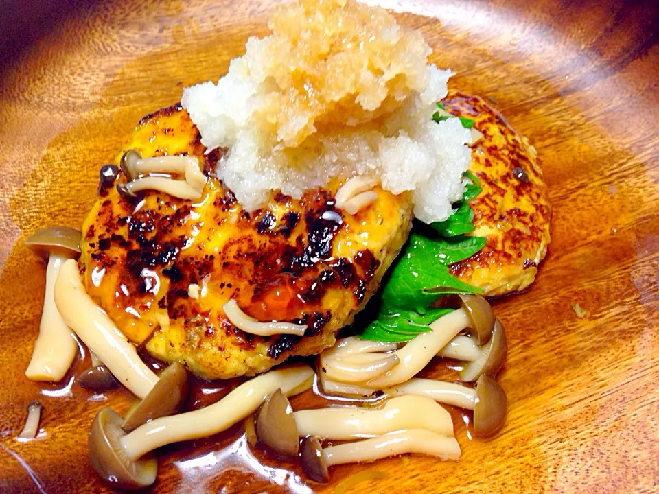 Soft Tofu Hamburg Japanese sauce for vegan マクロビ豆腐ハンバーグ|Rasayi723さん