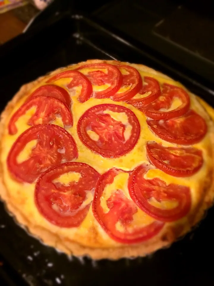 Tartaleta de Puerros con Tomates y Queso ementhal ;))|aястасияさん