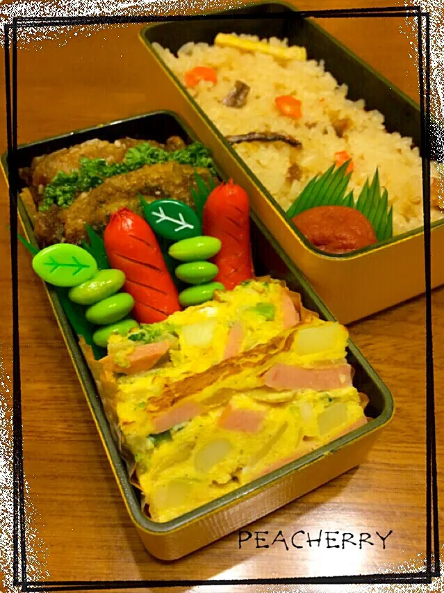 旦那様用☆お弁当^_^夜勤1日目|☆ぴ〜ちゃん☆さん