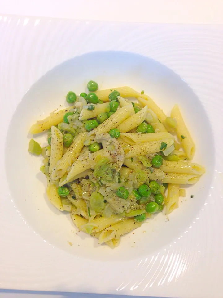 Snapdishの料理写真:Pasta con la Fritedda|kimurasatoshitogoonapicnicさん