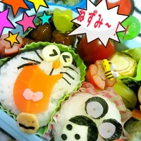 ドラえもんとネズミくん弁当★|ドロロさん