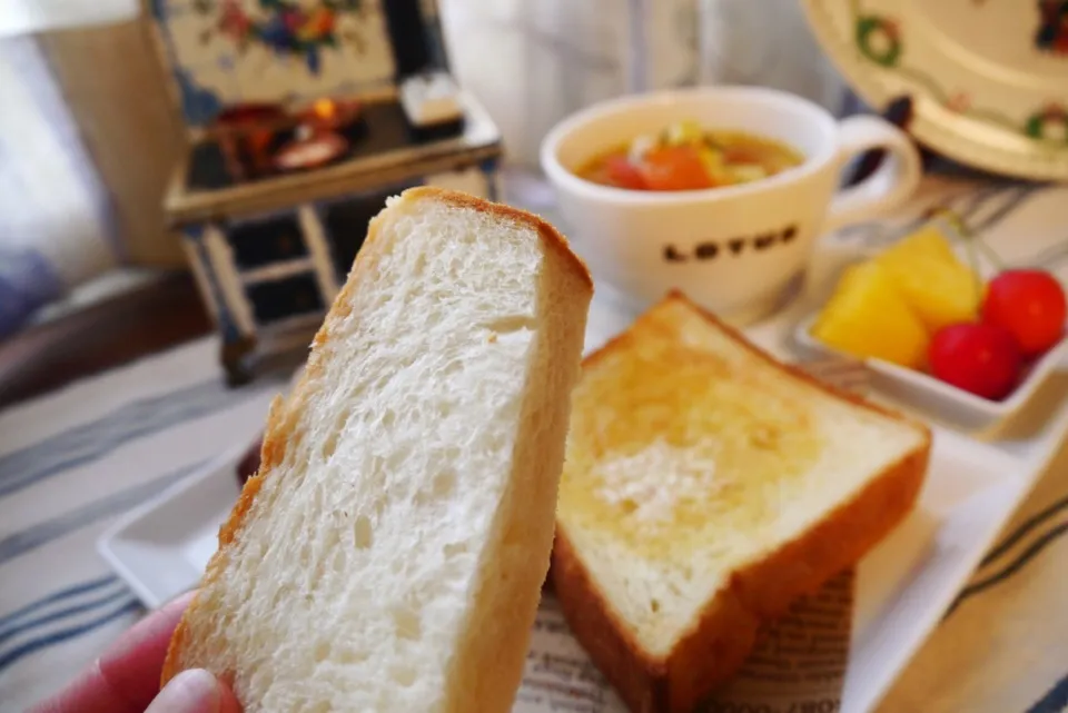 セントルレシピの食パン🍞で朝ごはん|メイスイさん