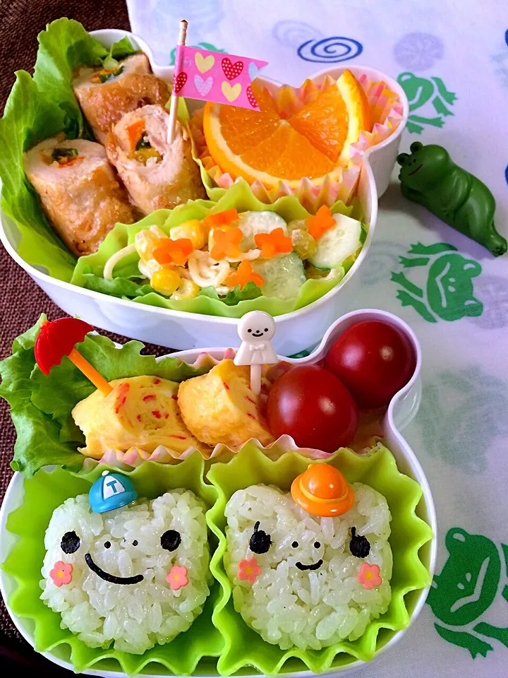 ゆっぴーઈ(◕ั◡◕ั)*ﾟ*♡のお弁当『🐸ちゃ〜ん』|kumiさん