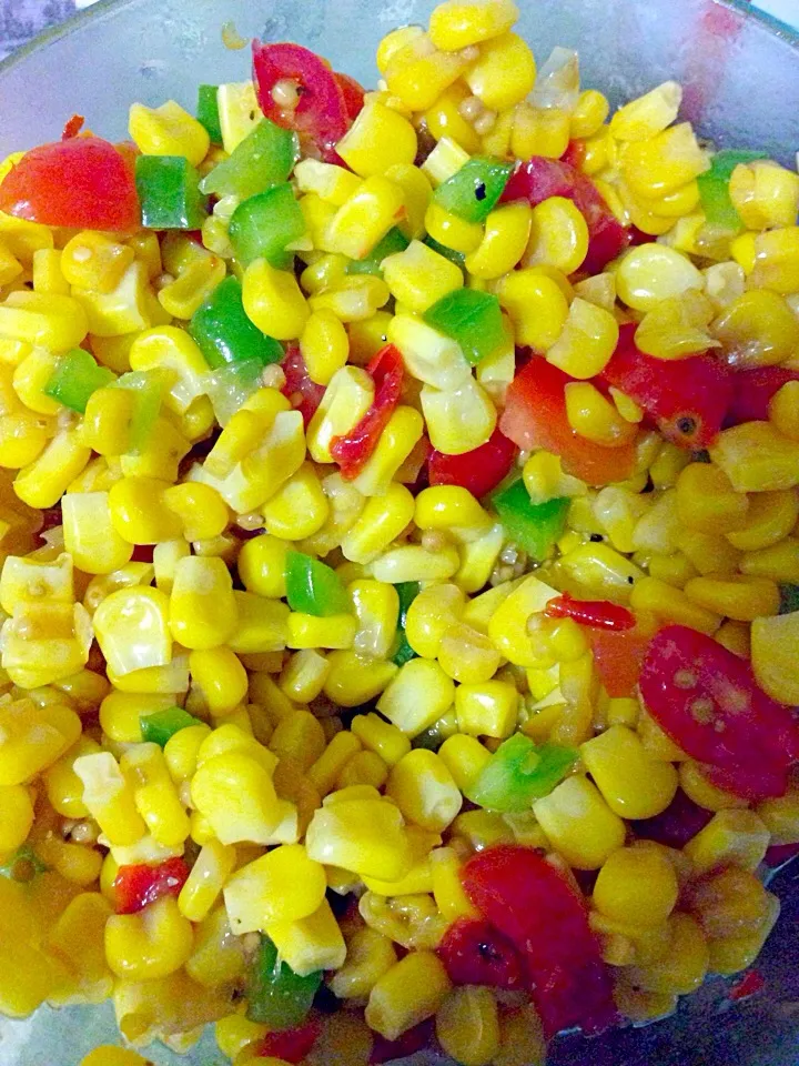 Corn and chili salsa salad|Dina Beeさん