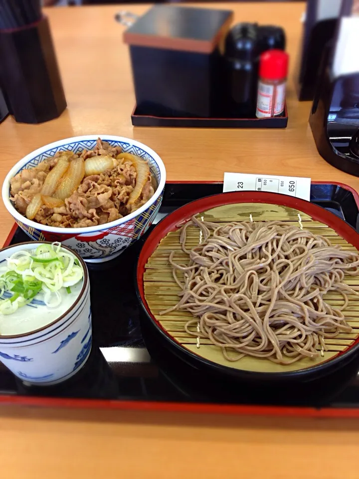 牛丼と蕎麦セット|古山さん