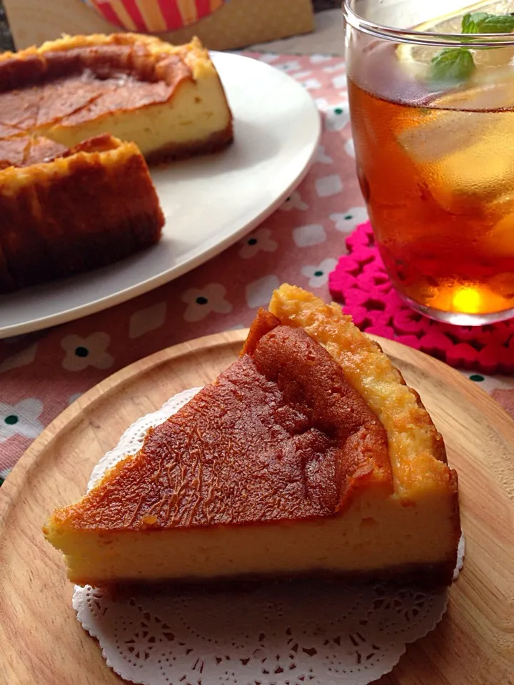 チーズケーキ🍴とアイスレモンティー🍋|めぐ☆さん