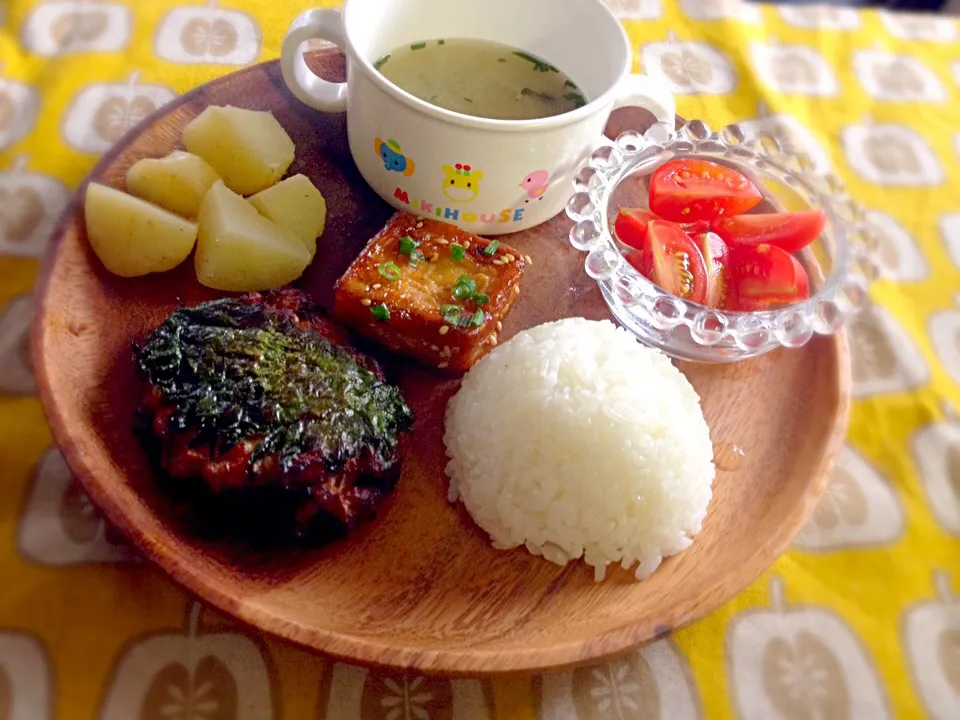 息子夕食 ハマチのすり身揚げ|eriさん