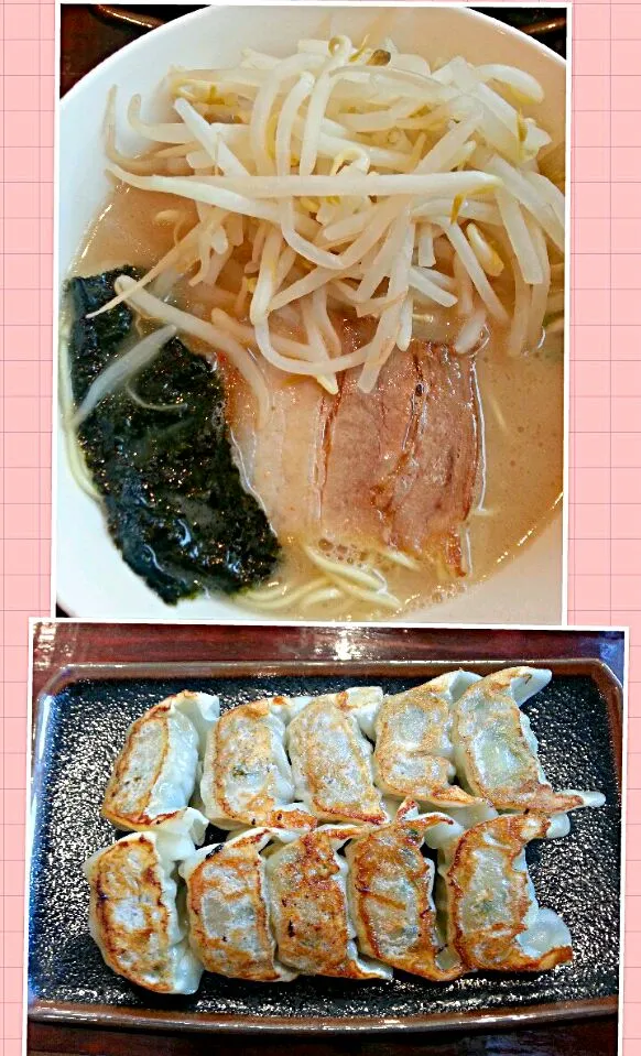 モヤシ　ラメん#餃子/bean sprout ramen#pork dumpling@Ibuki Ramen|Miki Jorierose Obispoさん