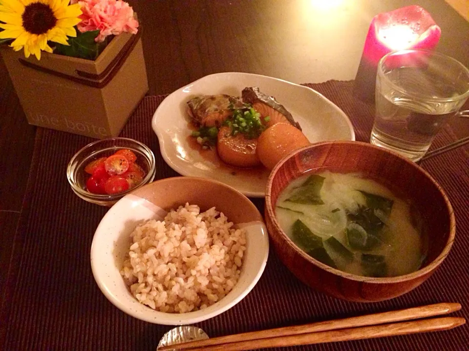 鰆と大根の照り煮のゆうごはん|おうちdeかんたんおもてなしさん