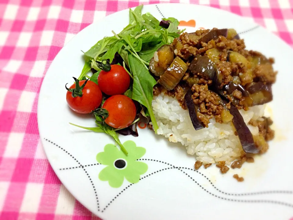 茄子と挽肉カフェ風♥︎|eriiiさん