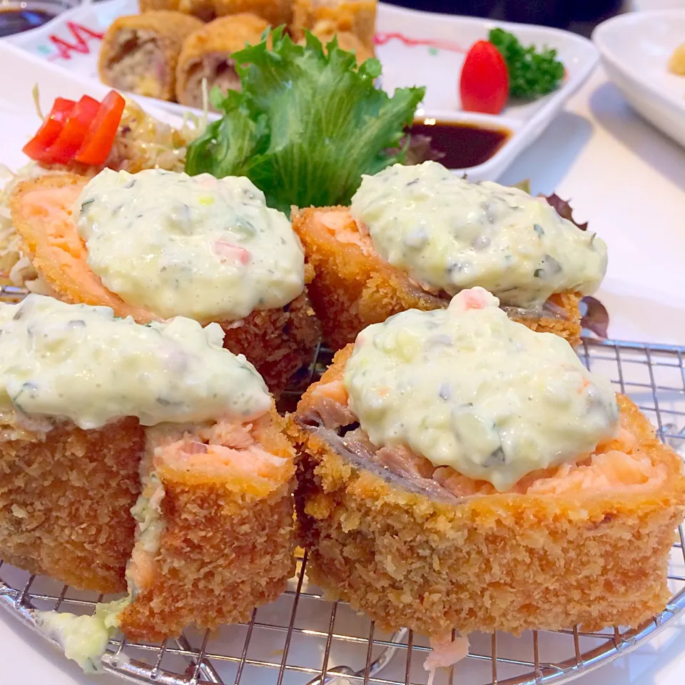 Salmon fried with mayonnaise|AOEYYさん