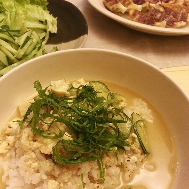 夜ご飯(о´∀`о)冷や汁～♪|しげさん