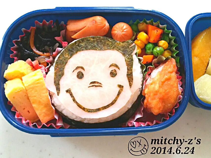 おさるのジョージ？なお弁当(^w^)|ミッチーZさん