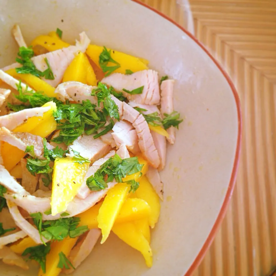 Pork & Mango Salad  by greens in Hawaii|greensさん