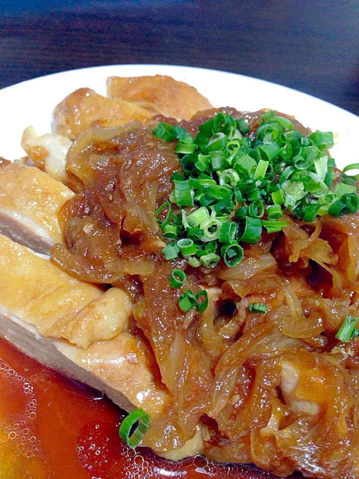 鶏もも肉のとろとろ玉ねぎ煮|ありぴ〜さん