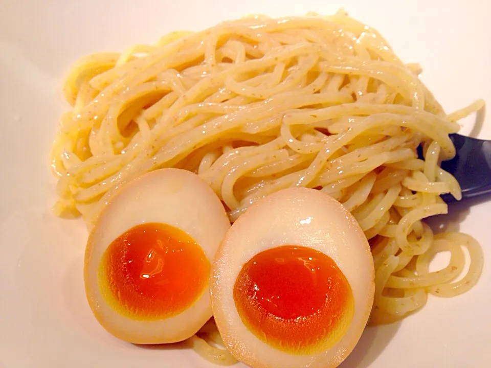 二代目けいすけ 海老そば外伝の濃厚W海老つけ麺 半熟味玉入り(麺)|ちゃんすぎさん