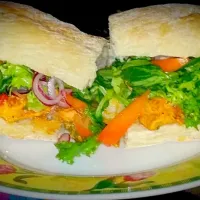 Easy chicken ciabatta|saida hashiさん