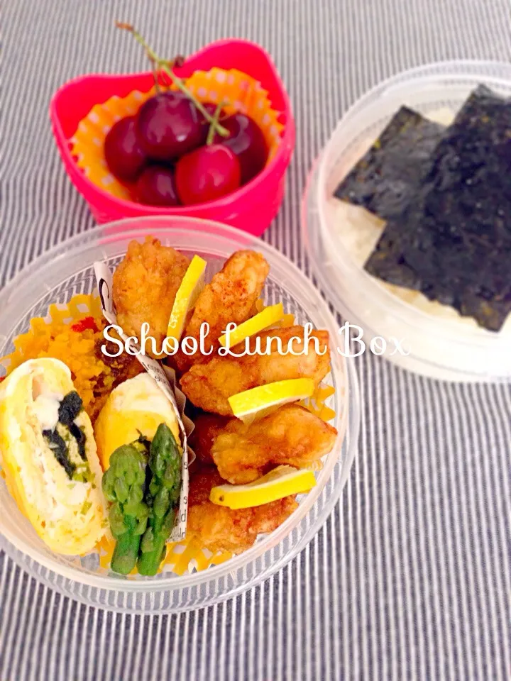 2014/06/25 中学生女子のお弁当 🍒 School Lunch Box|thanksanさん