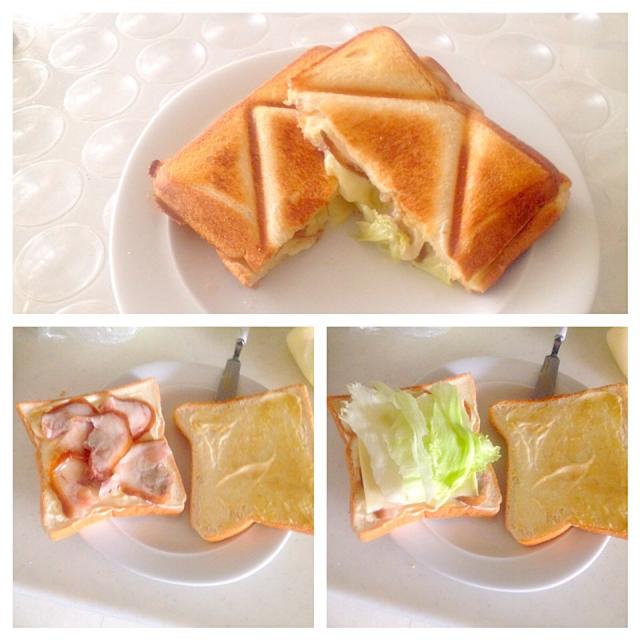 韓国豚足ホットサンド