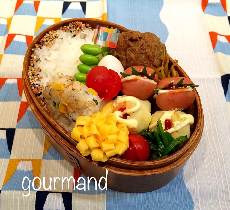 Snapdishの料理写真:2014.6.24 息子お弁当♪|プーティさん