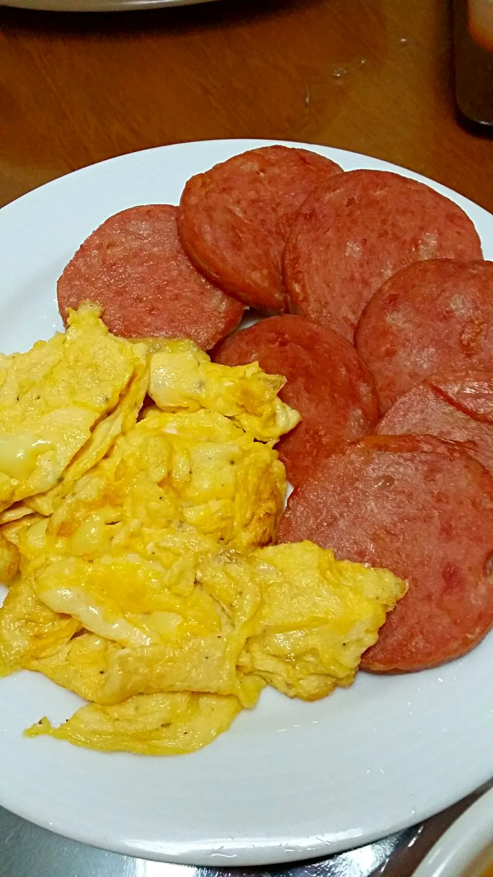 Luncheon meat and Scramble Egg|Irene Lee Del Rosarioさん