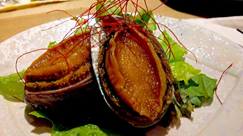 Soy and ginger stewed abalone #japanese cuisine #seafood|Skyeさん