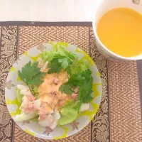 Fresh Tuna Salat with french salat sauce :)|Buyandariさん