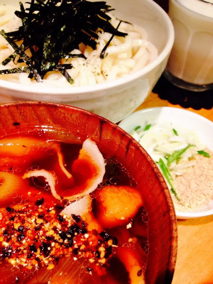 Snapdishの料理写真:肉汁うどん😋|KAZUTOさん