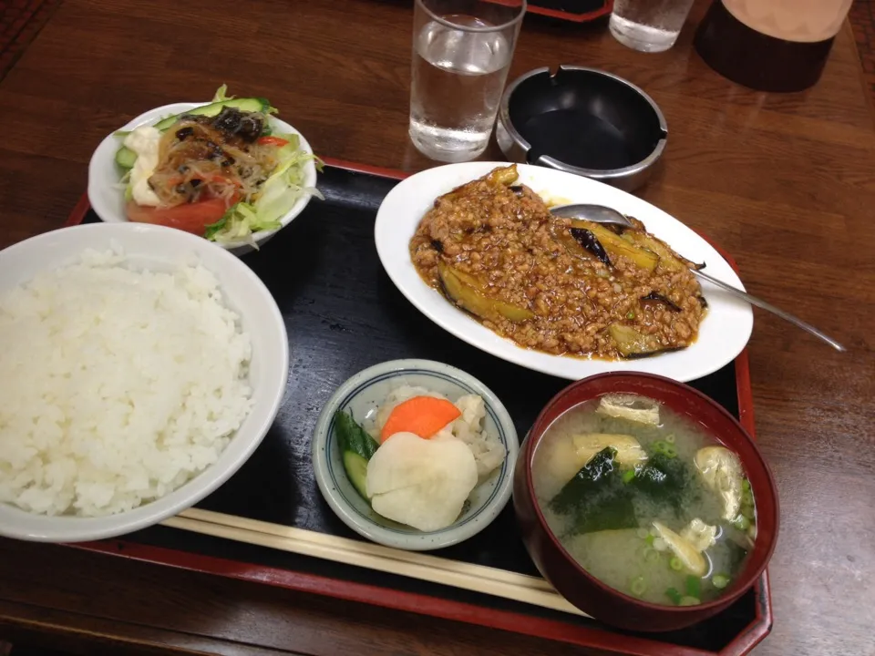 麻婆茄子定食|竜巻野郎さん