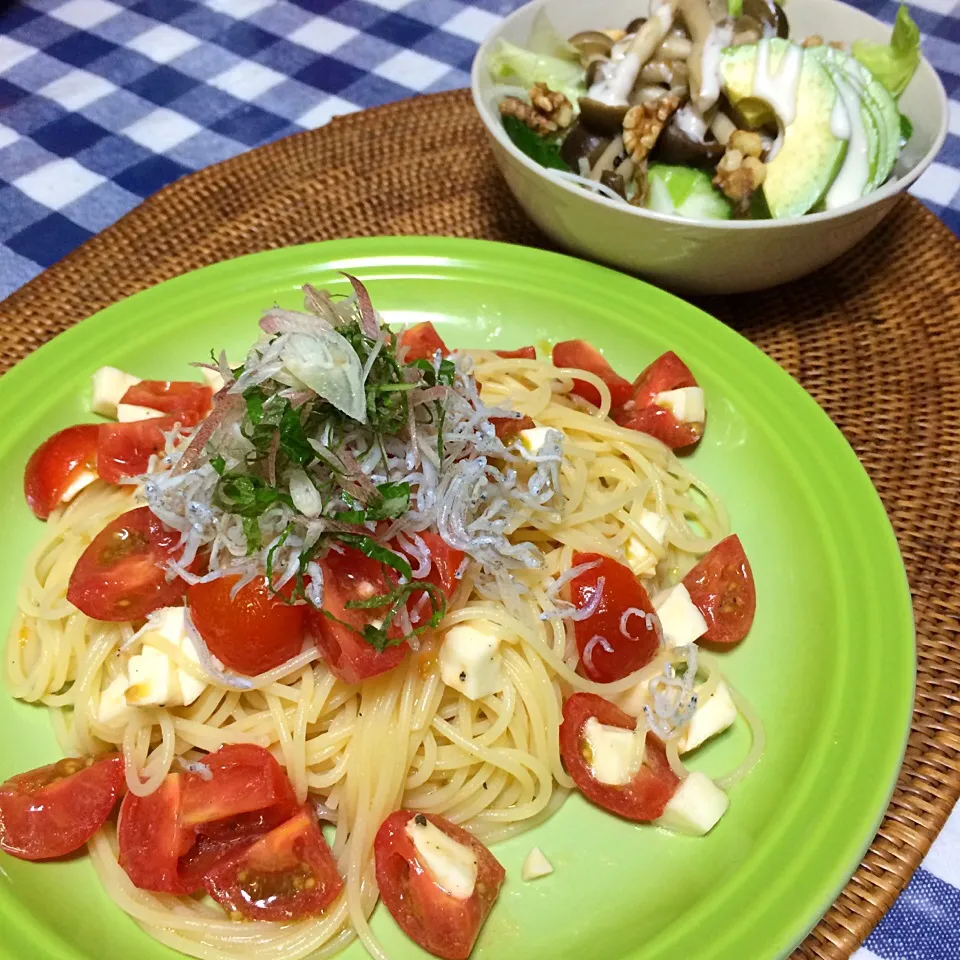 しらすとトマトの冷製パスタ♫|いくさん