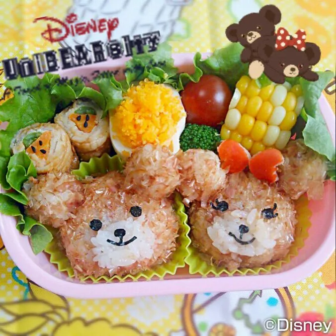 Snapdishの料理写真:ユニベア☆モカ&プリン風弁当|pinakoさん