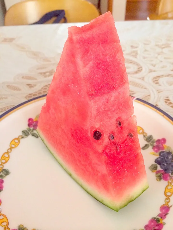 Snapdishの料理写真:友達んちでスイカ🍉|りんさん