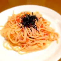 Snapdishの料理写真:明太子パスタ|長岡利明さん