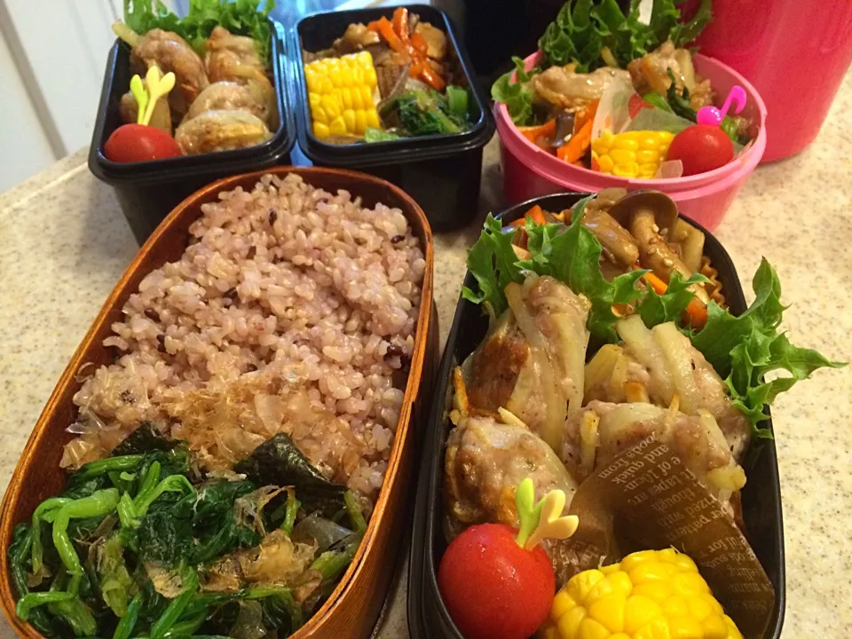 Snapdishの料理写真:今日のお弁当…Tomoko Itoさんの料理 ジャガバーグ💗|naoさん