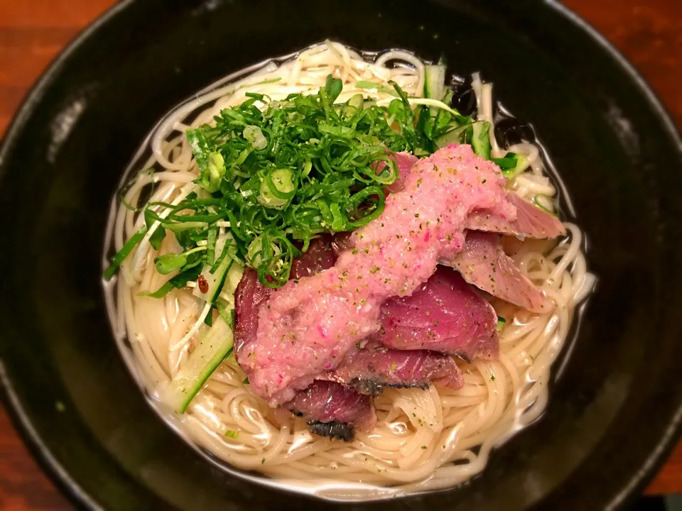 藁焼き鰹の洋風たたき1|半田手延べそうめんの店 阿波や壱兆さん