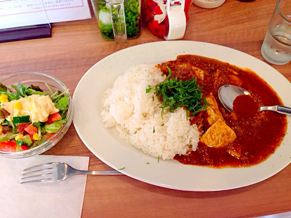 豆腐と大葉のキーマカレー|hirosakaさん