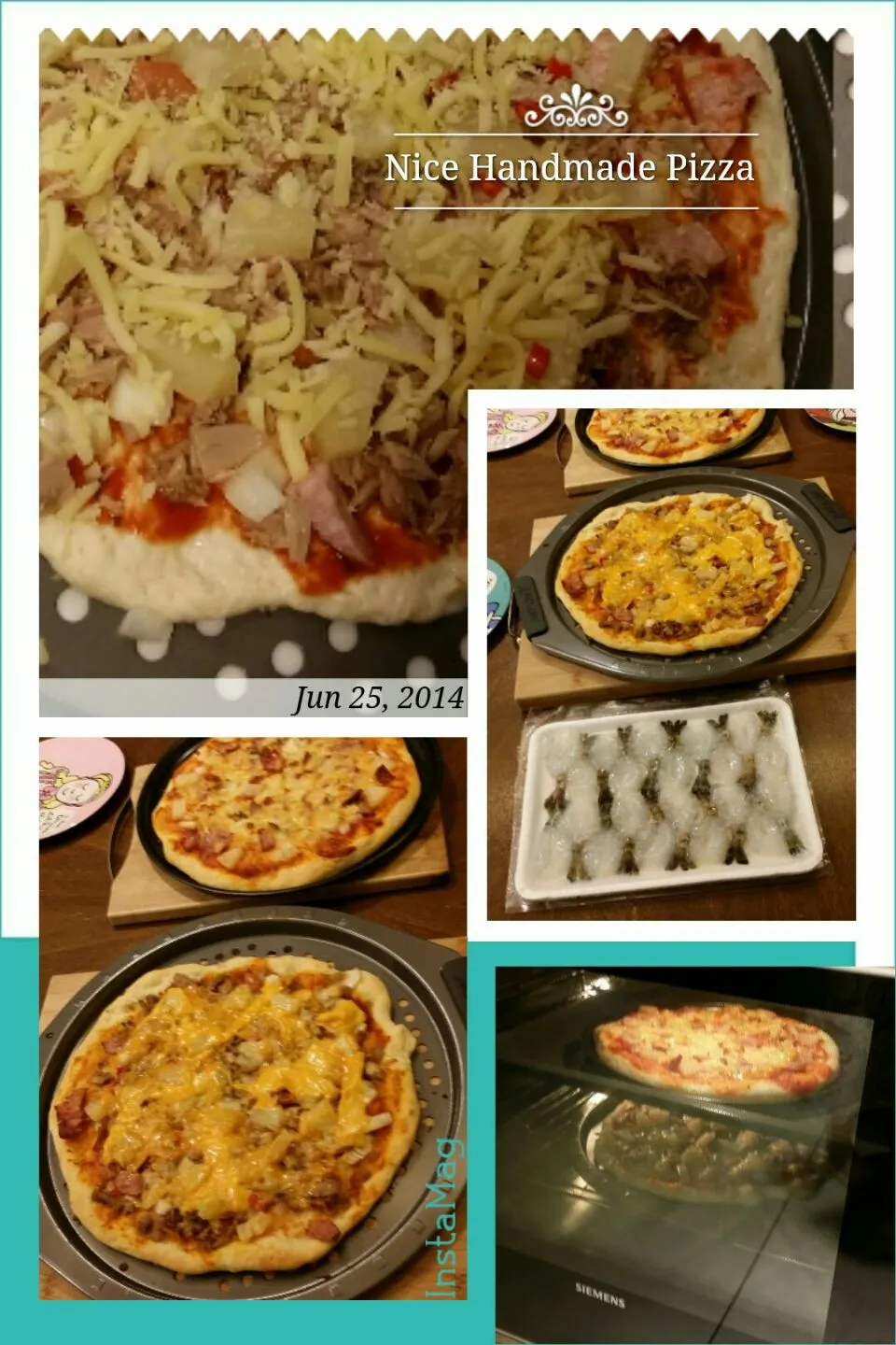 大成功(^_-)
千島吞拿魚辛辣口味 pizza
洋蔥德國腸菠蘿pizza|Connie  Chuiさん