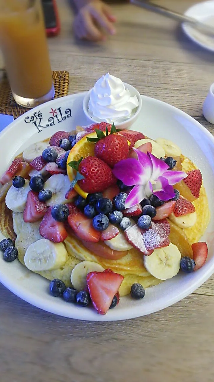 パンケーキ、カフェカイラ|りんれいさん