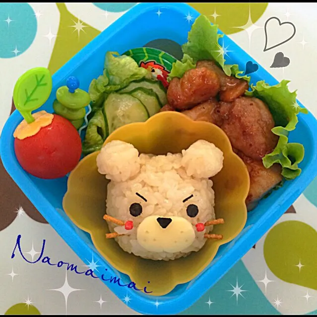 ３歳児のお弁当＊ライオンくん♫|Naomaimaiさん